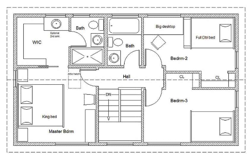 20 by 34 floor plan from CountryPlans.com