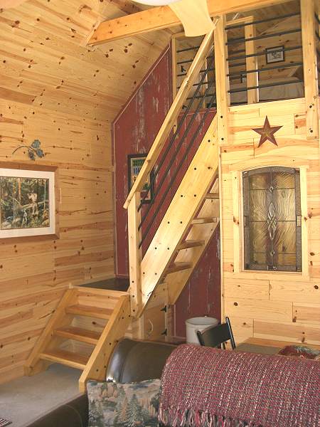cottage stair to loft