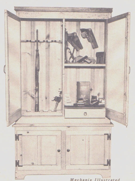Want to build a gun cabinet to store those antique firearms? Download 