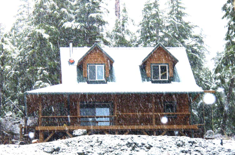 20x30 1.5 Story Cottage from CountryPlans.com by Mike in the snow