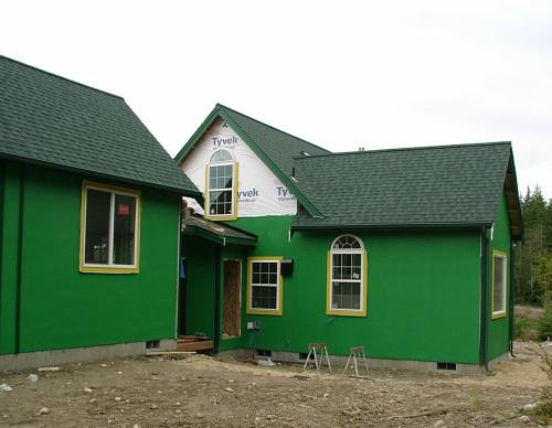 Victoria's cottage from the rear of the bedroom wing