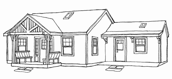 Grandfather cottage home  plans  kit 