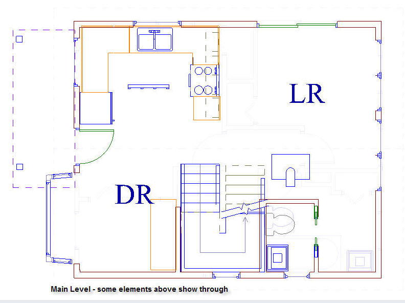 20x20 cottage main floor plan