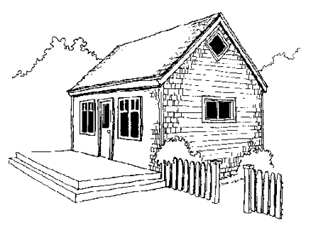 The 14.24 Little House Cottage from CountryPlans.com