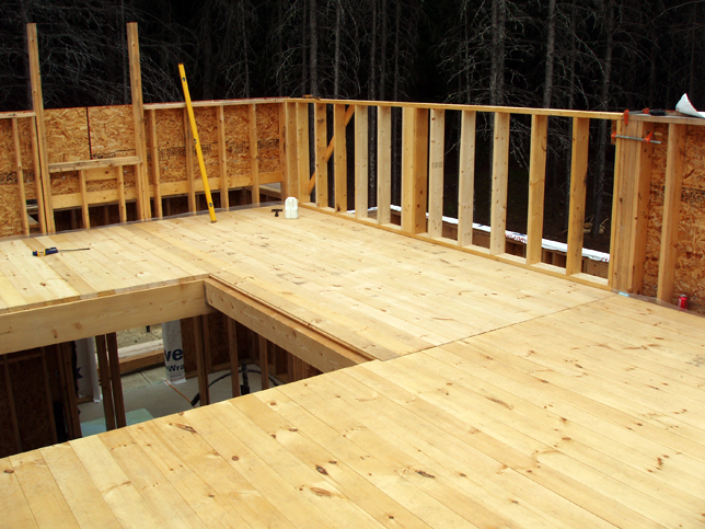 Loft floor in place