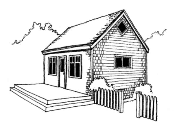 2 Story Universal Cottage. Country House Plans